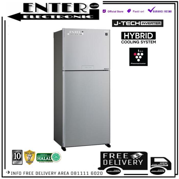 SHARP SJIG960PMSL - LEMARI ES 2 PINTU 656L 600L INVERTER SJ IG960PM SL