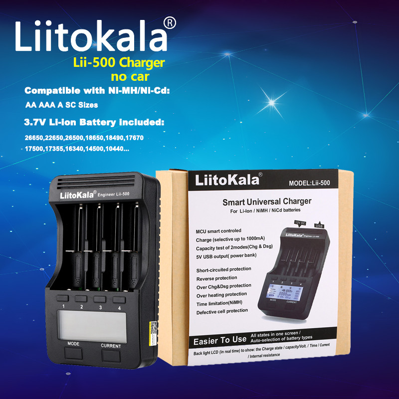 BELI SEKARANG LiitoKala Lii-500 Lii-S12 Lii-600 Lii-202 Lii-S8 Lii-402 Lii-M4 Lii-M4S Battery Charge