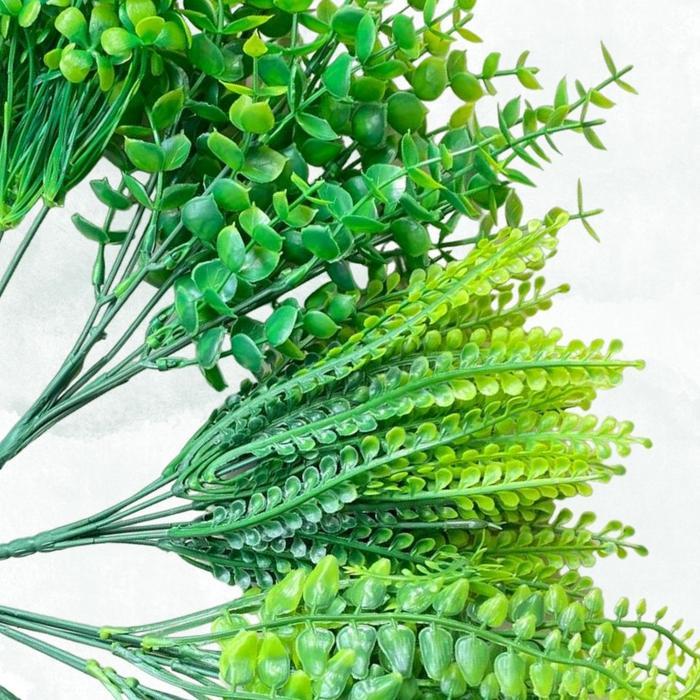 Aneka Buket Batang Rumput Plastik - Dekorasi Daun Hias Artificial