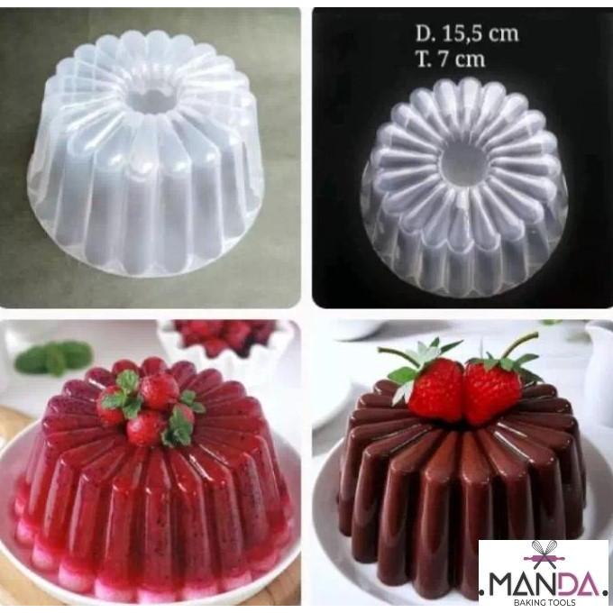 Cetakan puding unik Cetakan puding viral motif bunga salur 802