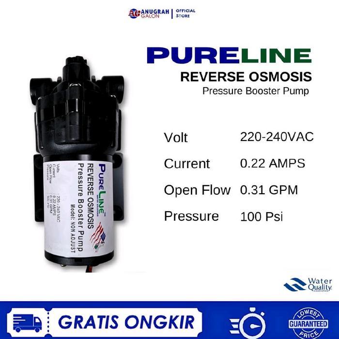 Pureline Reverse Osmosis Pressure Booster Pump 24 Volt - Pureline Reverse Osmosis Hemat