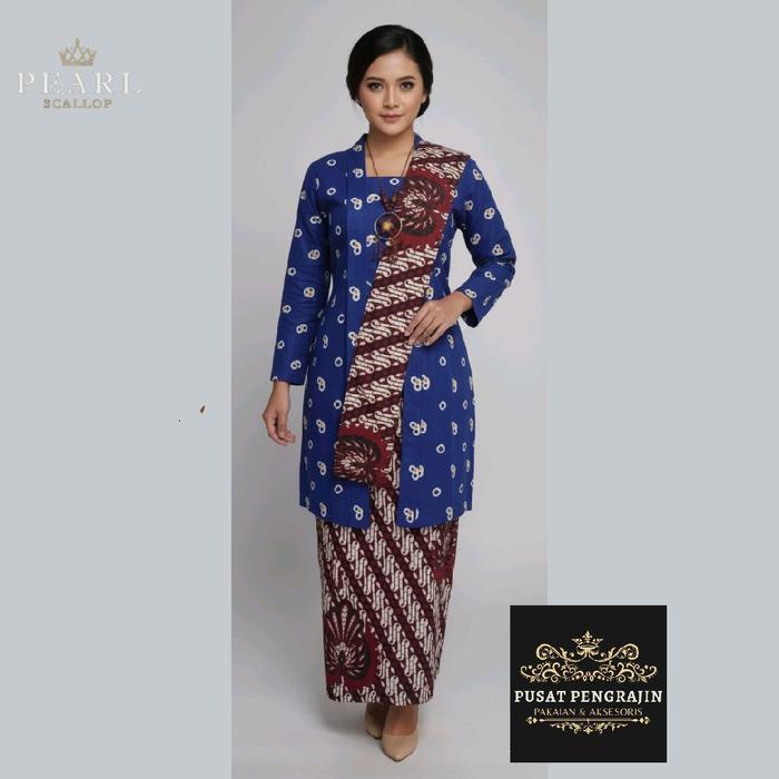 Set Kebaya Kutubaru Jumputan Panjang