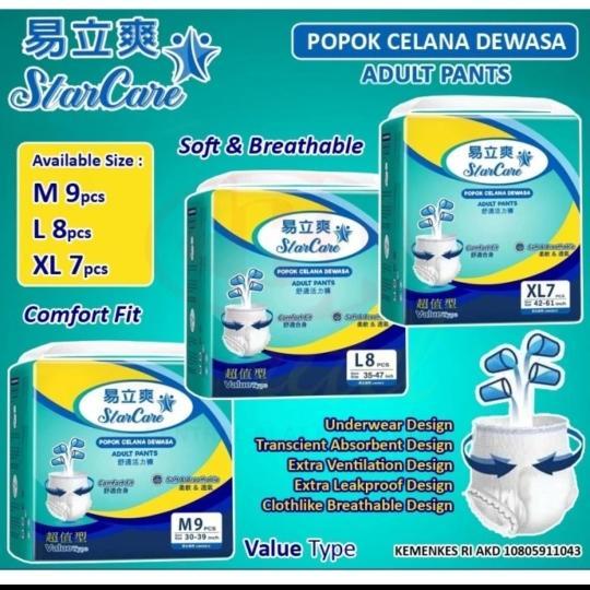 Ready popok celana dewasa star care/ star care adult pants