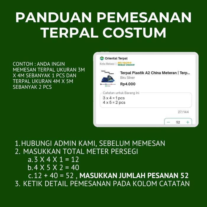 TERPAL Plastik A20 korea meteran TERPAL PLASTIK A20 korea per meter