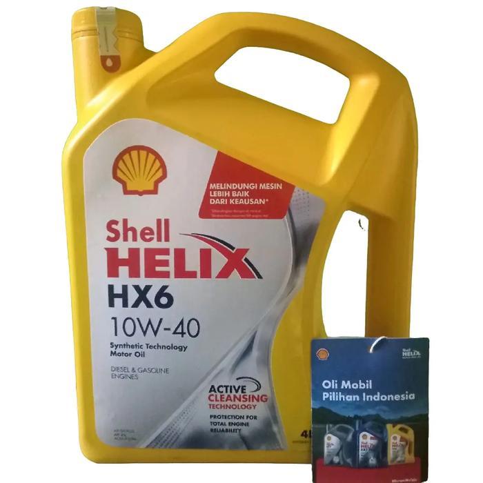 Oli Mobil Shell helix hk6 10W-40 4LITER