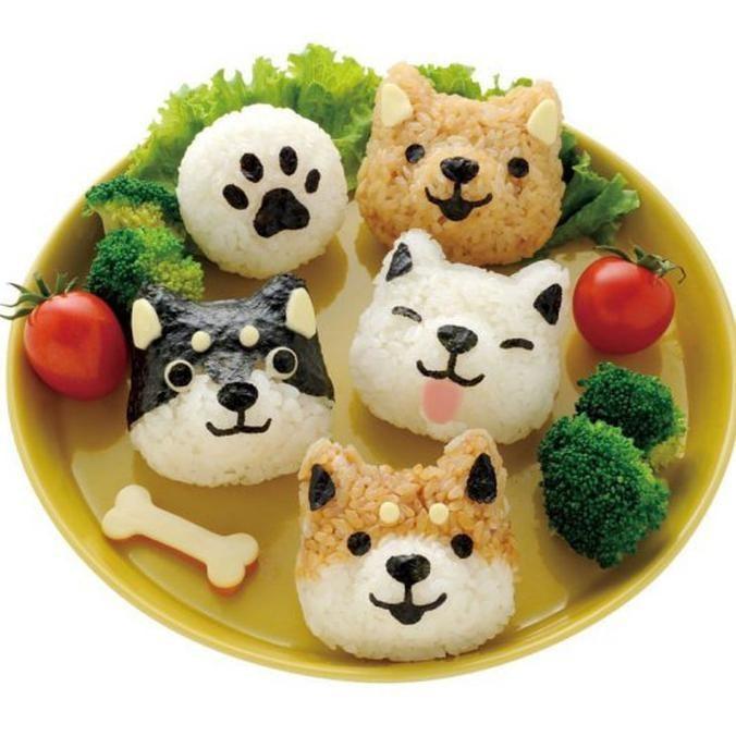 Cetakan Sushi Bento Nasi Kepal / Cetakan Nasi Bekal Onigiri Set