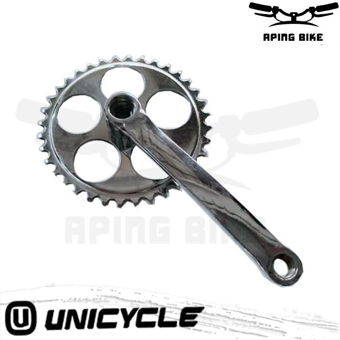 Crank Unicycle Single Speed 36T Gir Depan Sepeda Mini Onthel Fixie