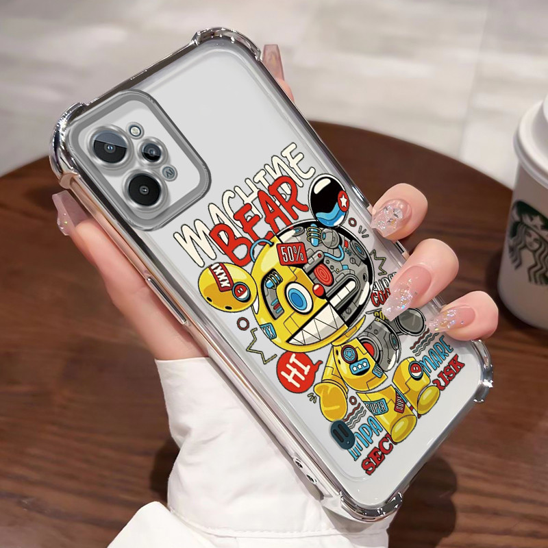 Casing Hp Untuk Realme C31 Case Beruang Mesin Kasing Shock-Proof Cesing Airbag Kesing Anti Kuning Si