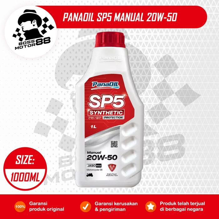 Panaoil Sp5 Synthetic 10W40 20W50 Manual 1L Oli Motor Manual Original Mesin Motorcycle Terjamin