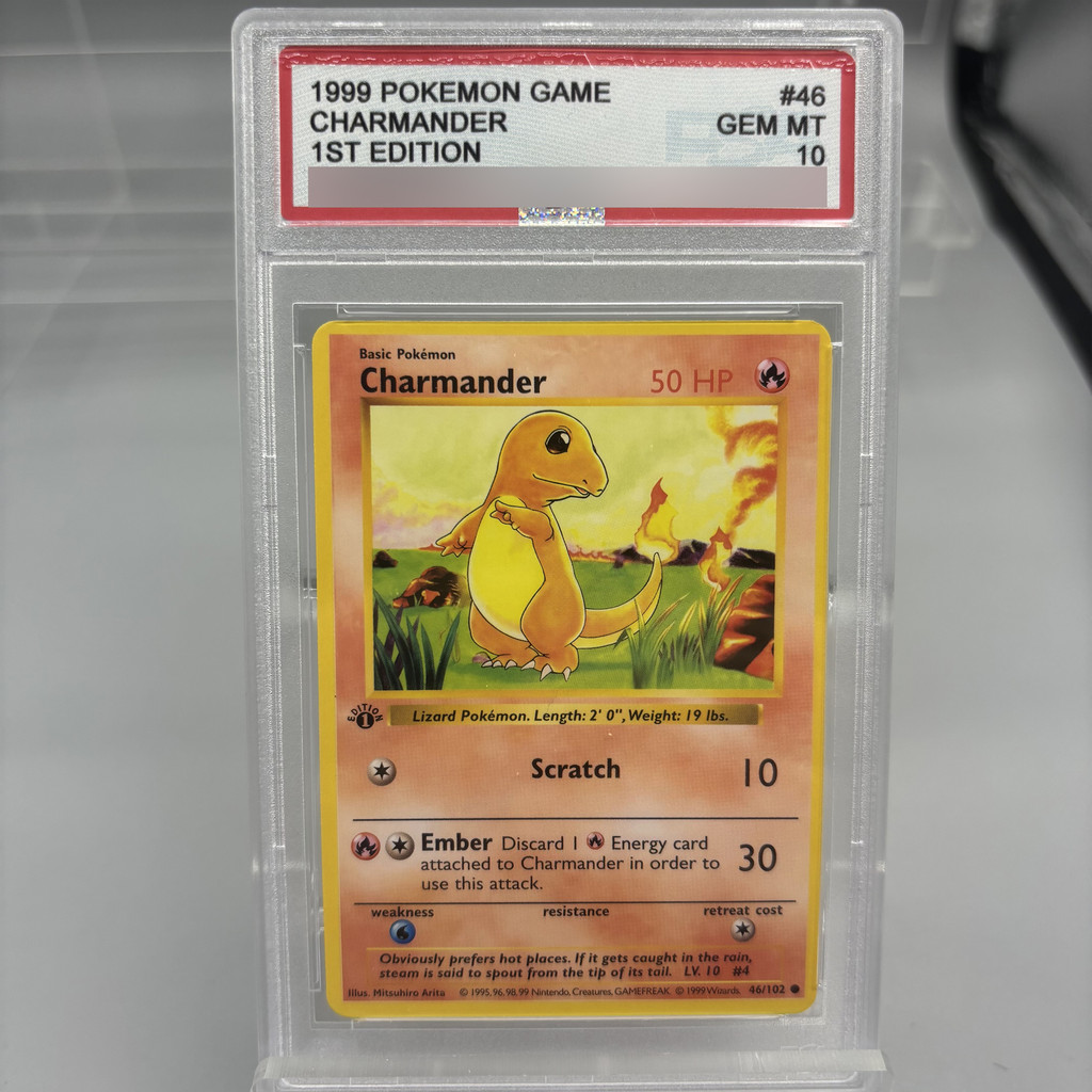 PTCG 1999 First Generation Charizard Venusaur English Rating Card Diy Self Made Copy Version Anime