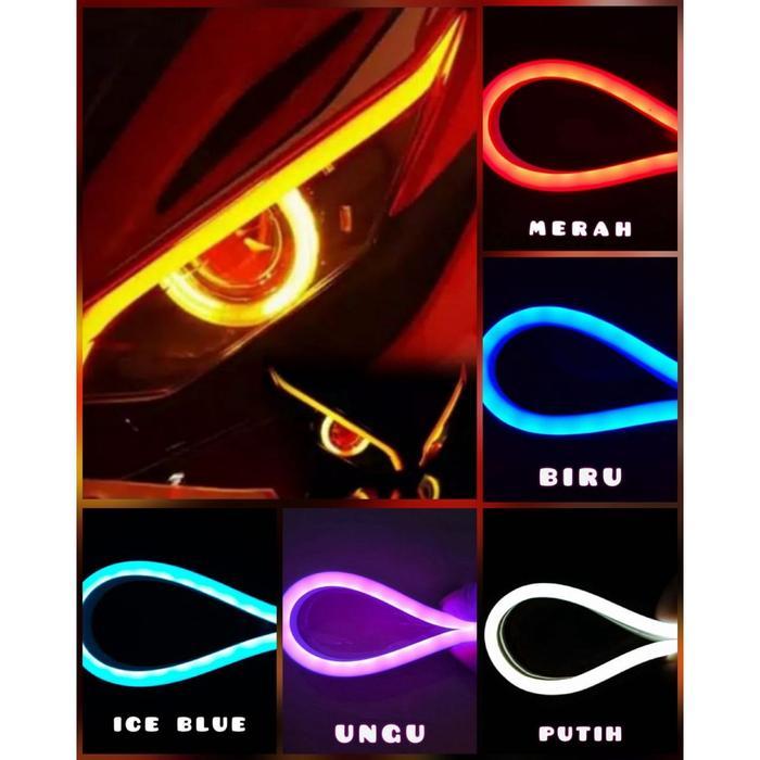 ( 1 pasang ) Lampu Alis Beat Fi untuk Semua Motor - Motorcycle Accessories Kendaraan Kendaraan