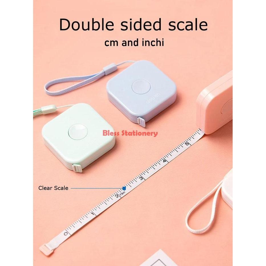 "New" Meteran gulung DELI Meteran baju Meteran badan Meteran kain Meteran Mini measuring Tape 2