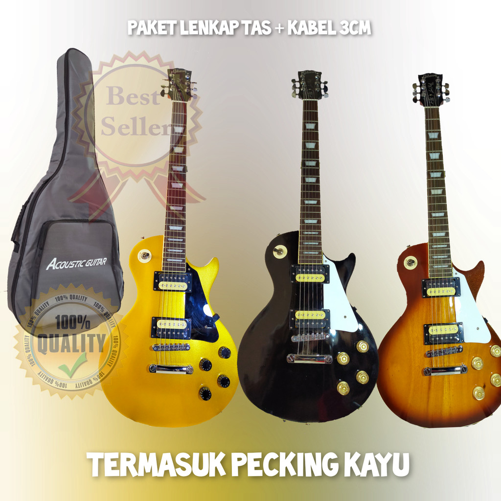 gitar listrik gibson les paul doble coil