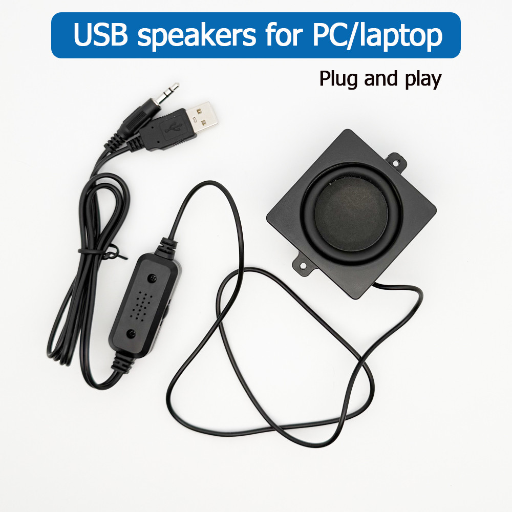 Usb Speaker For Computer Surround Stereo Adhes Style Portable Speaker Plug And Play