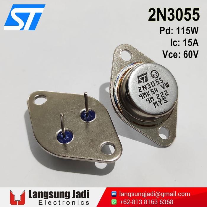 "New" 2N3055 ST NPN Silicon Transistor - MJ2955