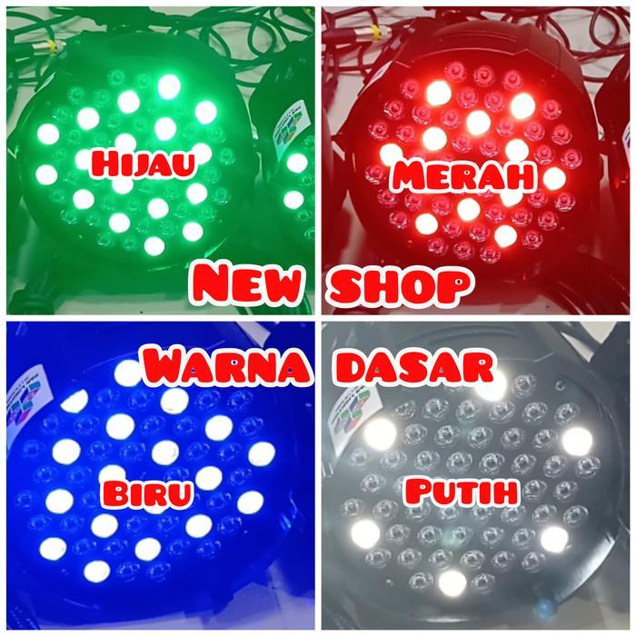 Lampu Panggung Paket 6 Buah Parled AMATE + Mixer Lighting DMX Komplit