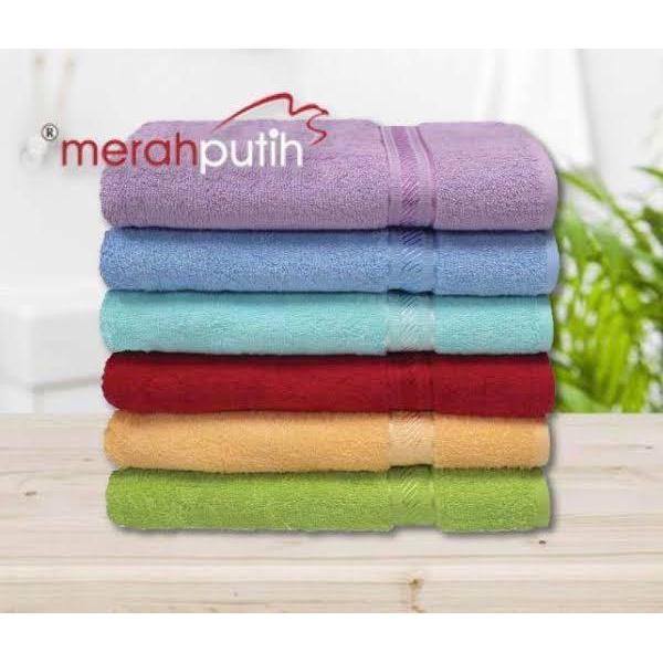 "New" PROMO  Handuk Merah Putih Uk 60x120 Bahan 100% Katun Meresap Air