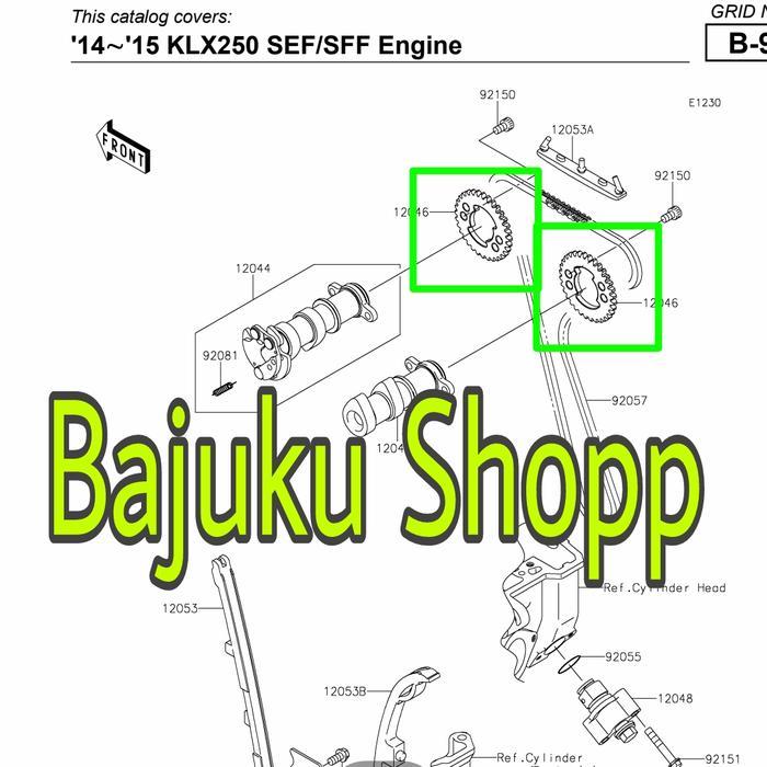 Gear Gir Noken As Klx250 Klx 250 Original Kawasaki