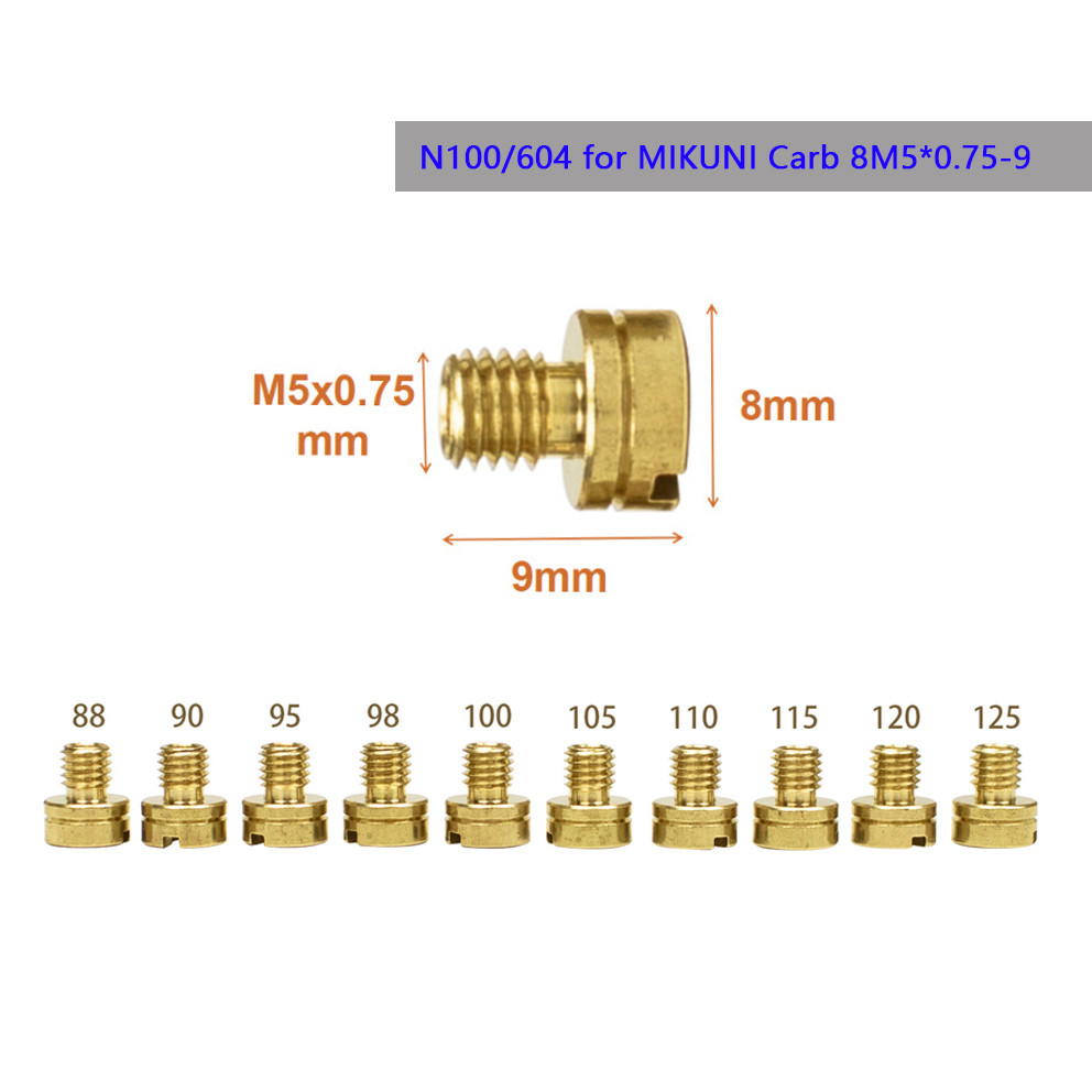 BEST N100/604 Large Round Main Jet for Mikuni VM22 Molkt Carburetor Carb Nozzle Main Jet VM22 VM24 V