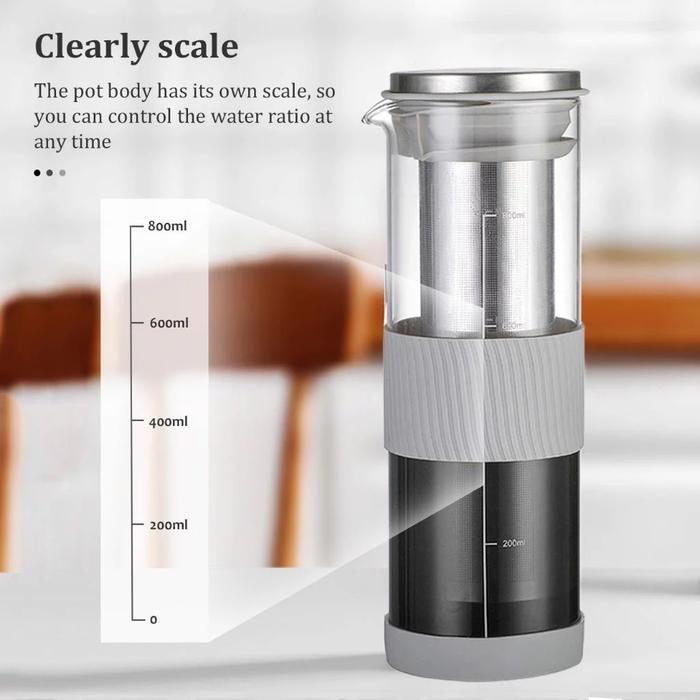 Premium 800Ml Stainless Steel Cold Brew Coffee Concentrate Maker Original