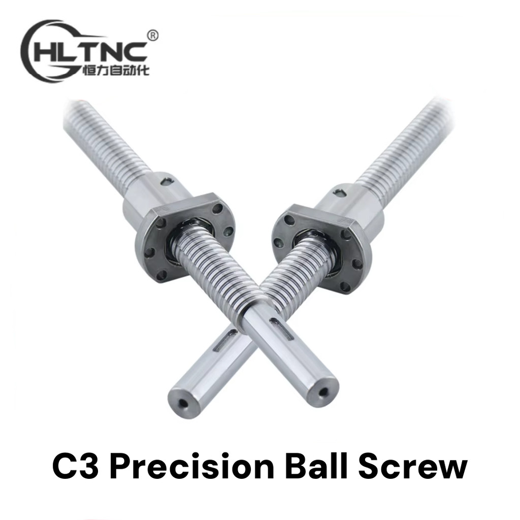 PROMO HARI INI Ground Ball Screw C3 0.001mm/300mm High Precision 2005 Ball Screw with Nut End Can Be