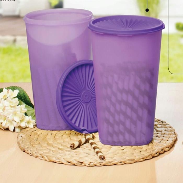 TOPLES UNGU CANTIK TUPPERWARE SNACK KEEPER KEDAP UDARA KEDAP AIR