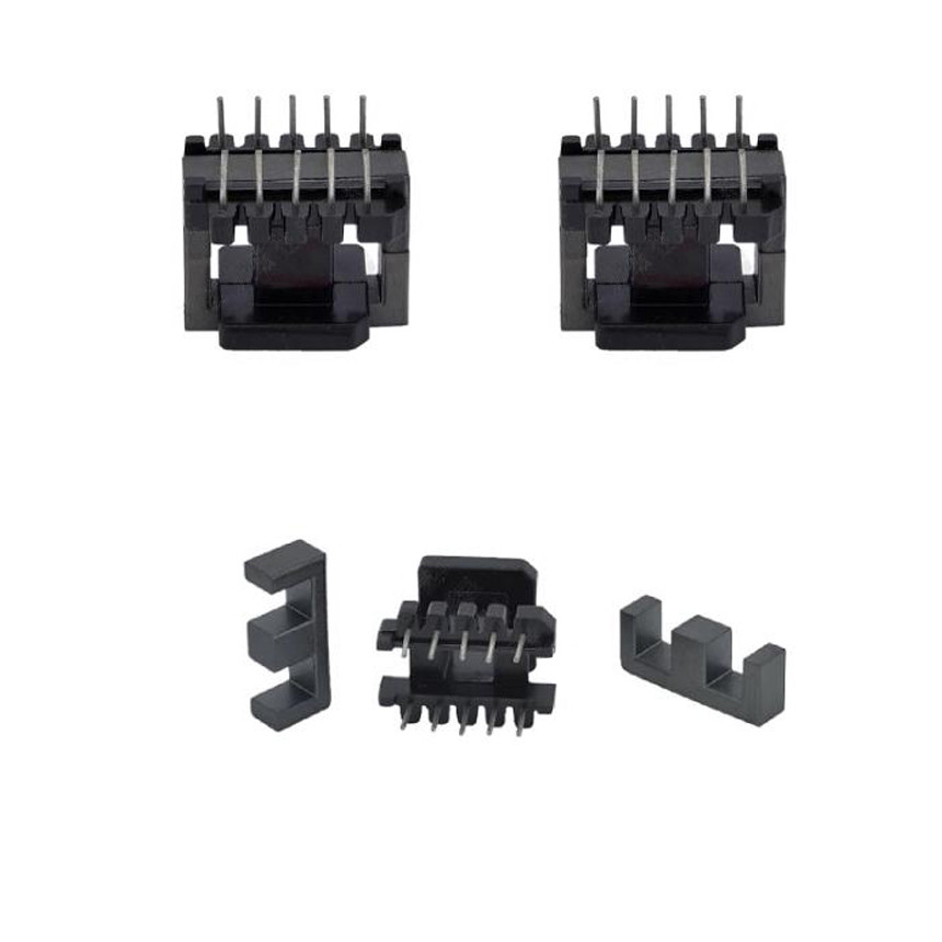 Ee25 Ee28 Ee30 3+3 4+4 5+5 6+6 6/8/10/12Pins Mn-Zn Pc40 Vertical Transformer Ferrite Magnetic Core
