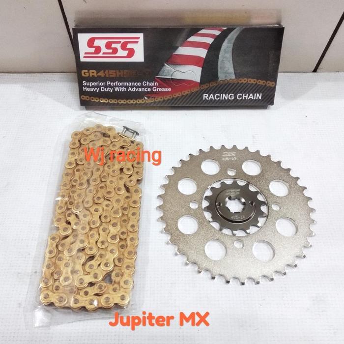 Gear Set Sss Jupiter Mx Dan Rantai Sss 415 Hsbt