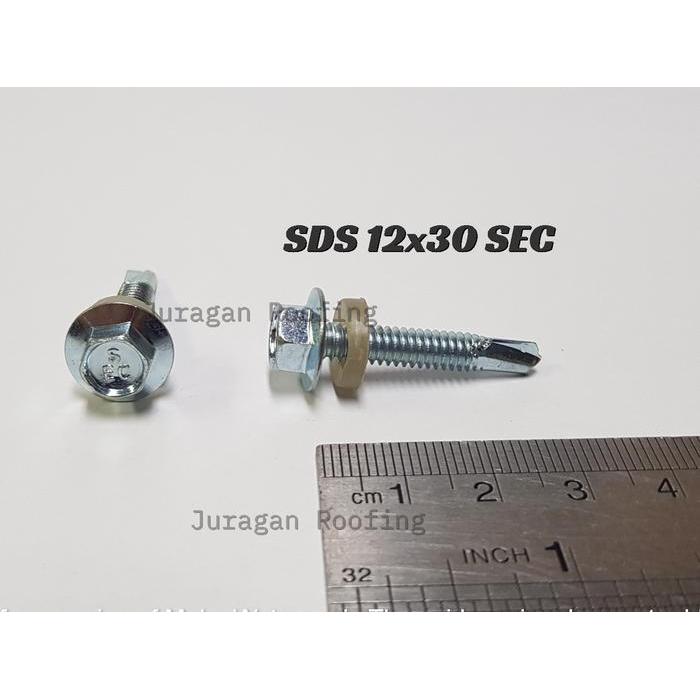 SDS 12X30 SEC/Atap Baja Ringan/drilling screw/Roofing/sekrup/baut/anti karat