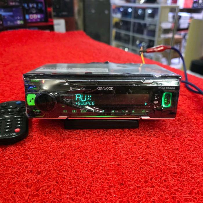 Head Unit Single Din KENWOOD KMM-BT303 Bluetooth USB Aux Radio FM AM