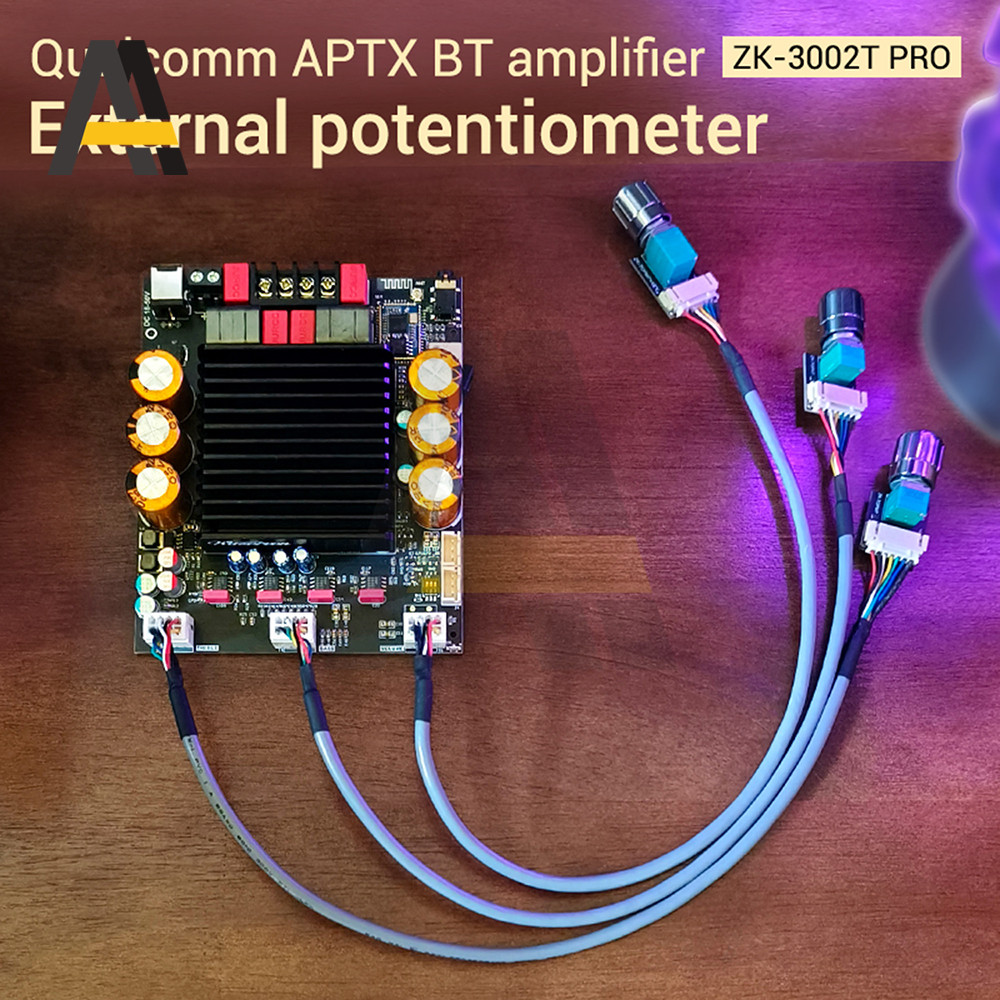 ZK-3002T PRO DC 18-50V BLUETOOTH AMPLIFIER BOARD WITH SUBWOOFER EXTENSION TPA3255 2.0+ CHANNEL POWER