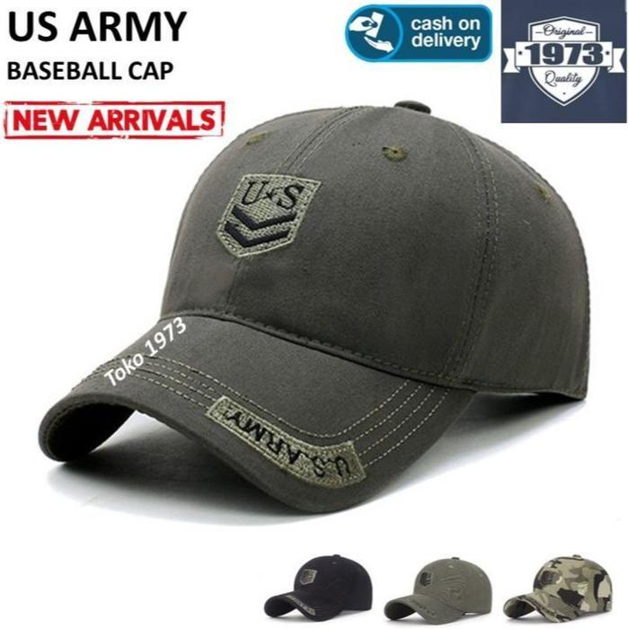 Baseball cap : US ARMY - Topi baseball topi golf topi pria topi wanita