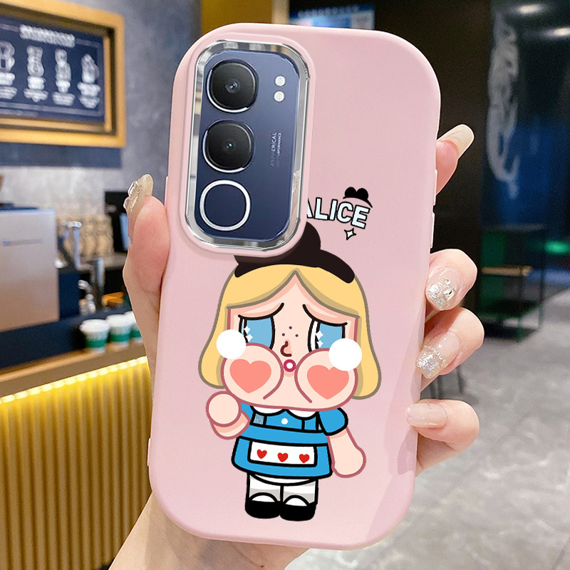Casing Hp Untuk VIVO Y29 4G Case Casing Boneka wanita kartun pola Kesing HP Cesing bulat gemuk Kasin