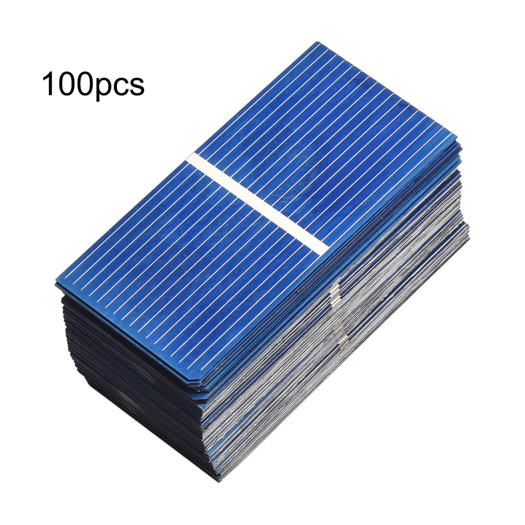 100pcs 0.5V Mini Solar Cell Solar Cells Panels Module 52x26mm Polycrystalline Silicon Solar Cell