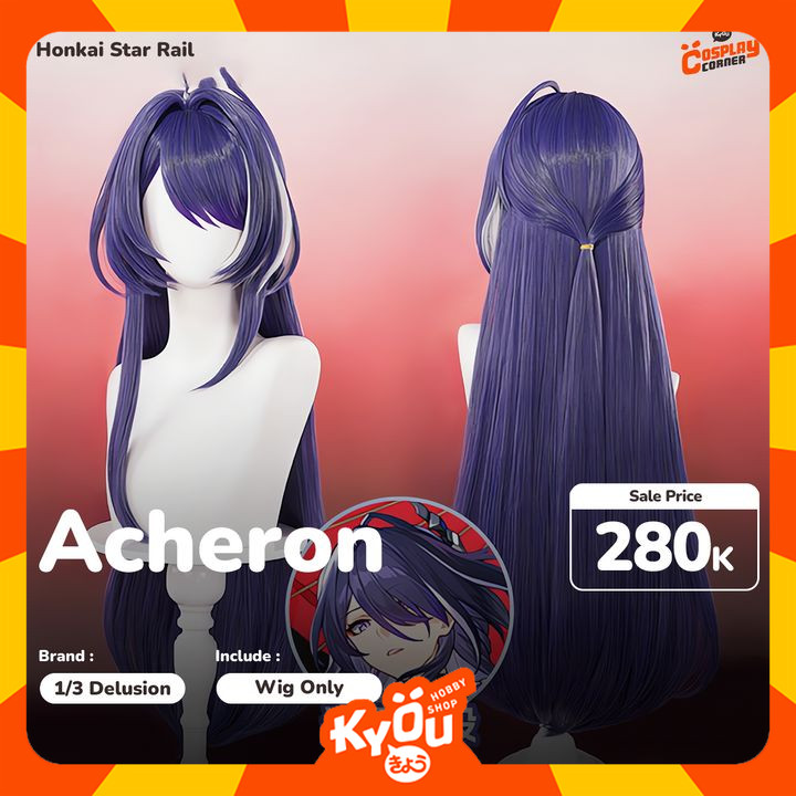 [SELL] 1/3 Delusion Acheron Cosplay Wig - HSR[KCC]