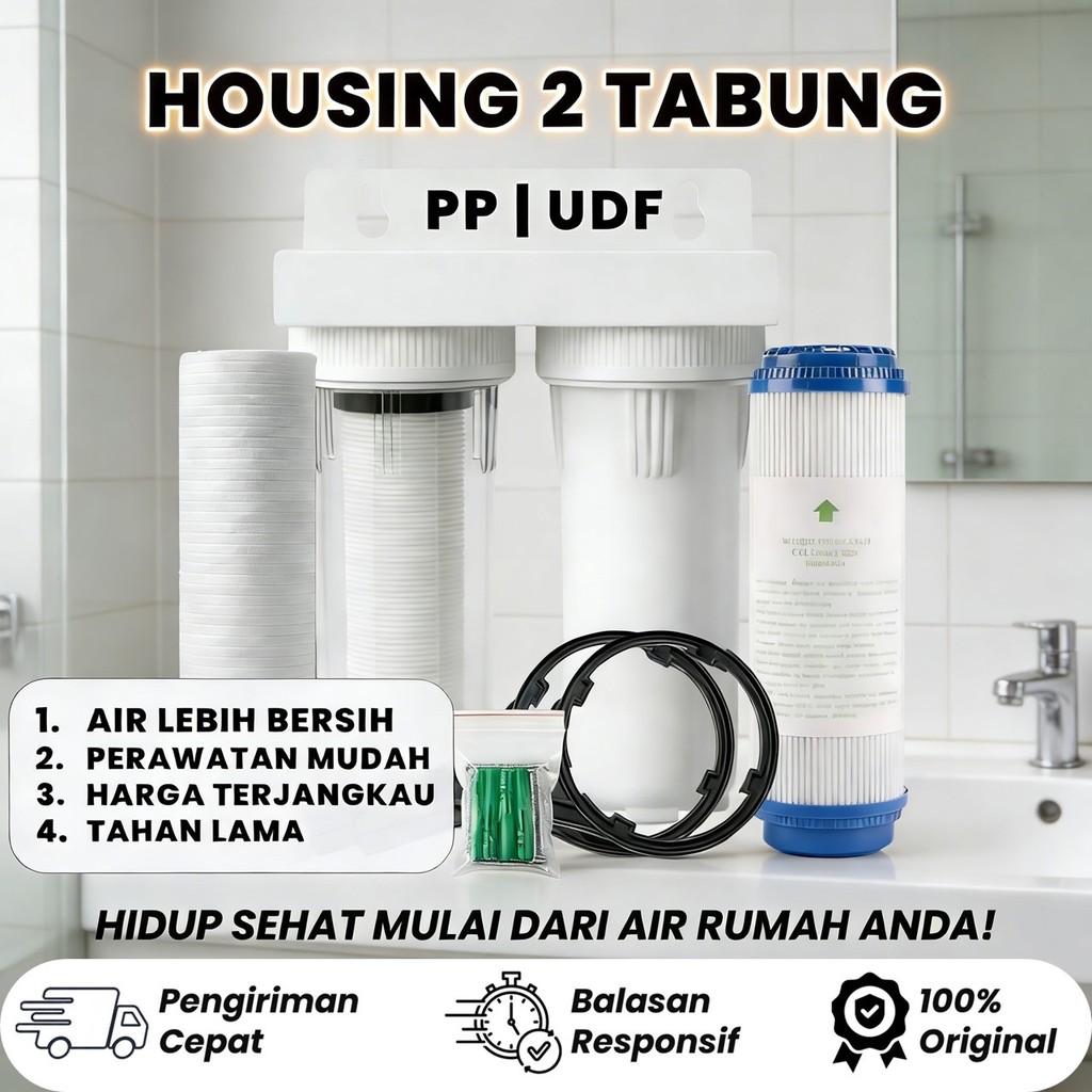 Filter Air Toren 10" 2 Tabung / Filter Air Sumur Bor Keruh Berpasir – Der Doly