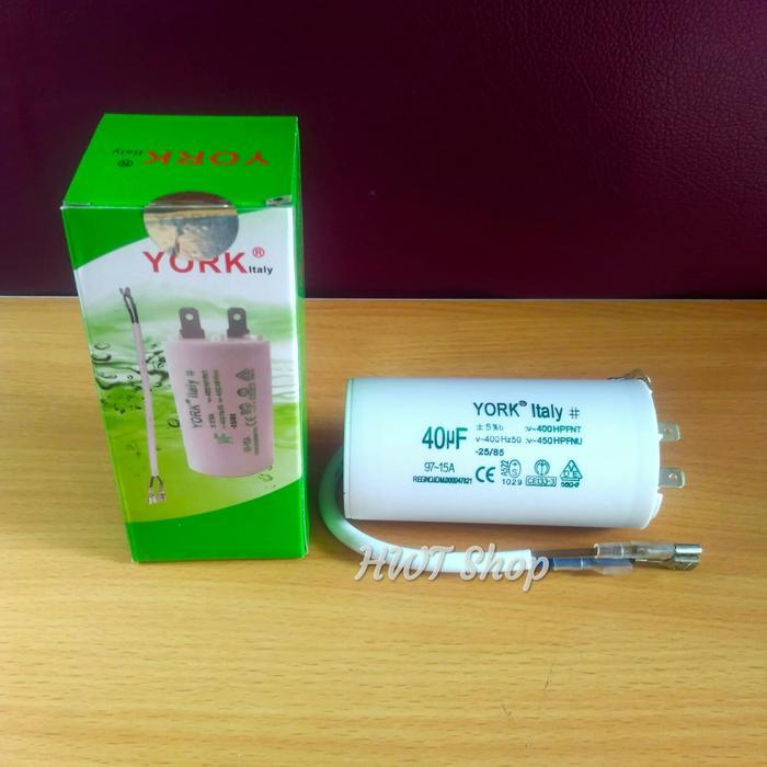 Kapasitor 40 Uf 450v York ~ Capacitor 40 Uf 450v ~ Kapasitor Pompa Air