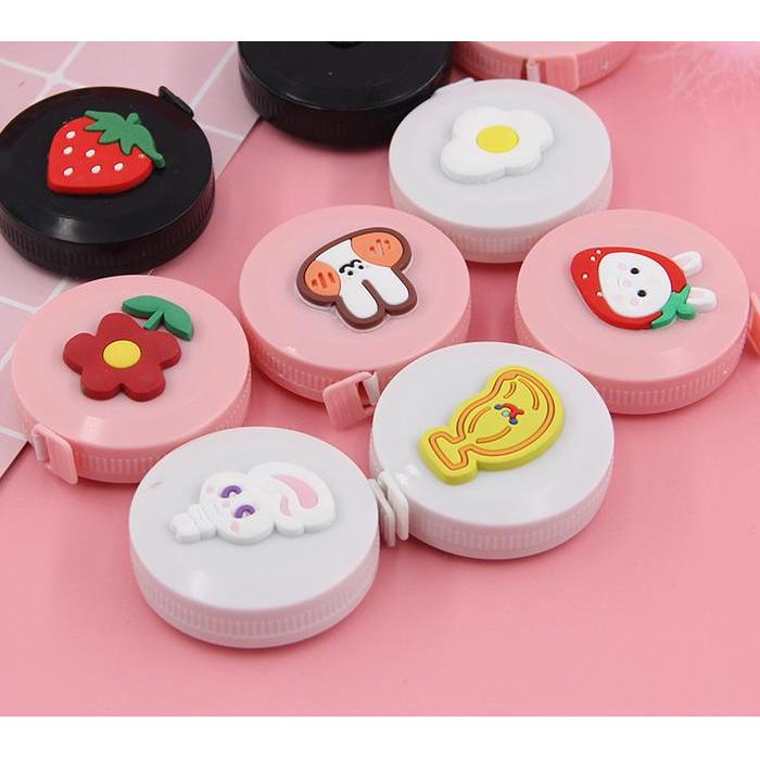 Meteran Gulung Mini Meteran Karakter Lucu 150cm Pengukur Baju / Badan