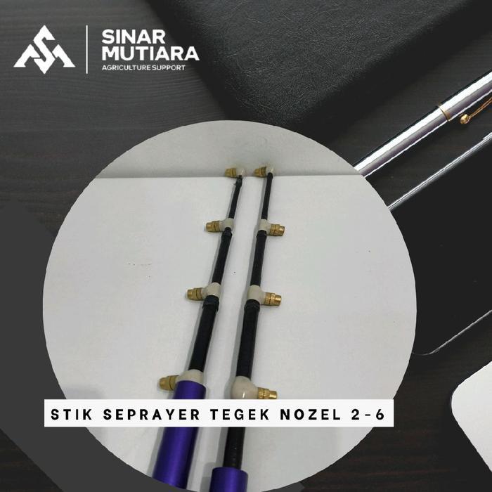 Stik joran pancing 3.5 meter, nozzle kuningan 2 / 3 / 4 / 5 / 6 mata, free packing pipa paralon