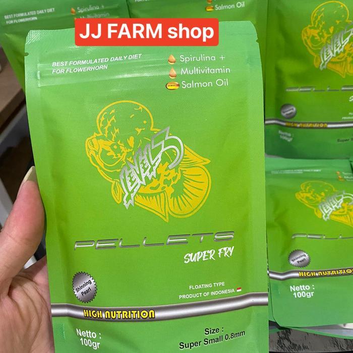 PELET LEVEL3 PELET TOP SUPER FRY MUTIARA JENONG 100GR LOUHAN CUPANG