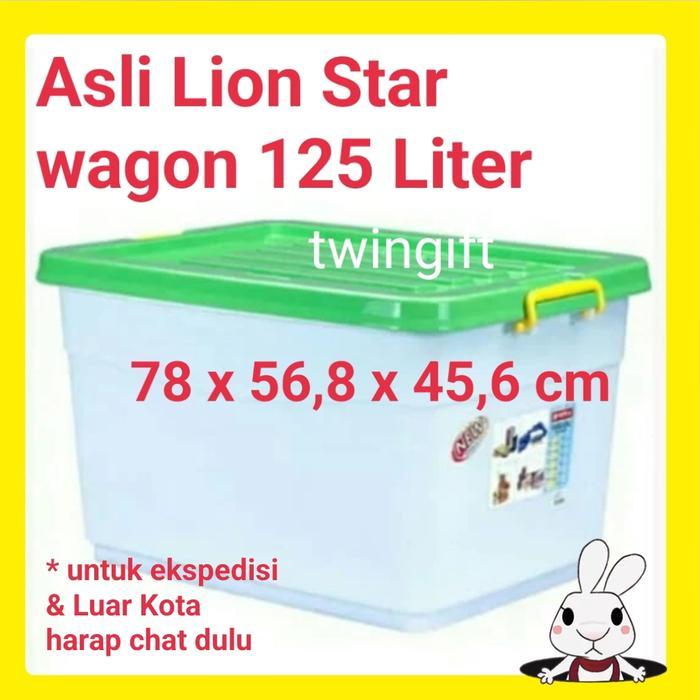 Container/Kontainer Box Plastik, Lion Star-Wagon, 125 Liter.