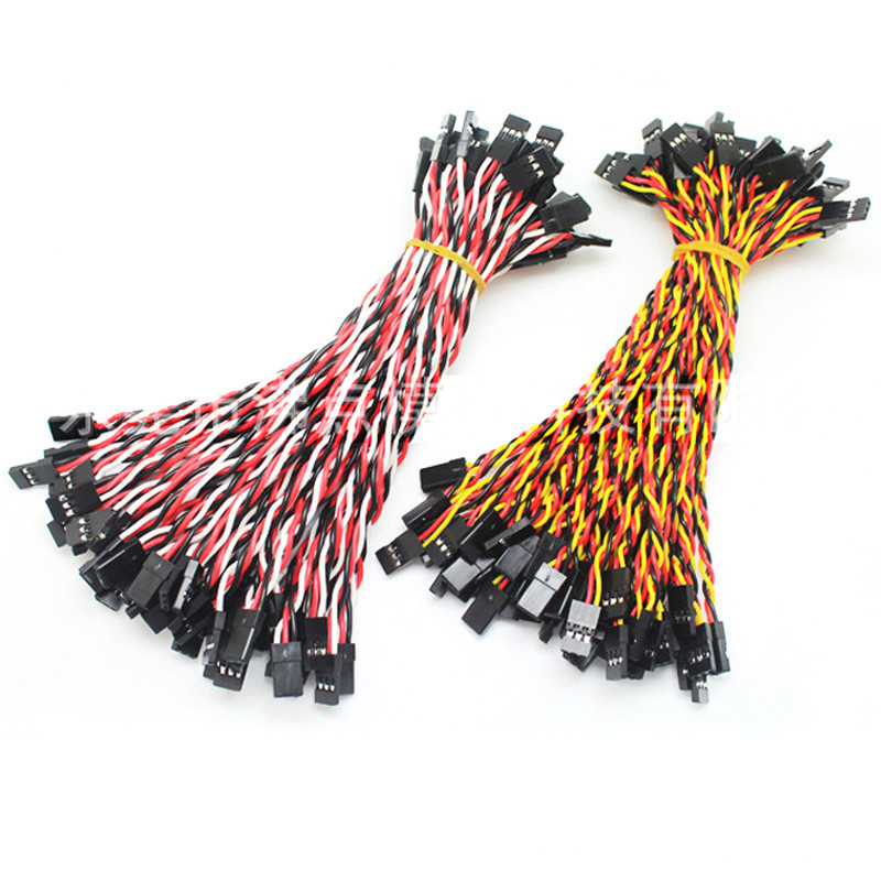 100 pcs/lot 10/15/30/50/100cm Servo Extension Cable 30 / 60core For Futaba JR Anti-interference Serv