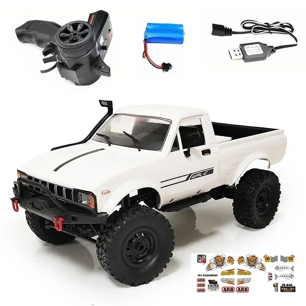 WPL C24 Upgrade C24-1 1:16 RC Car 4WD Radio Control Off-Road Mini Car KIT Rock Crawler Electric