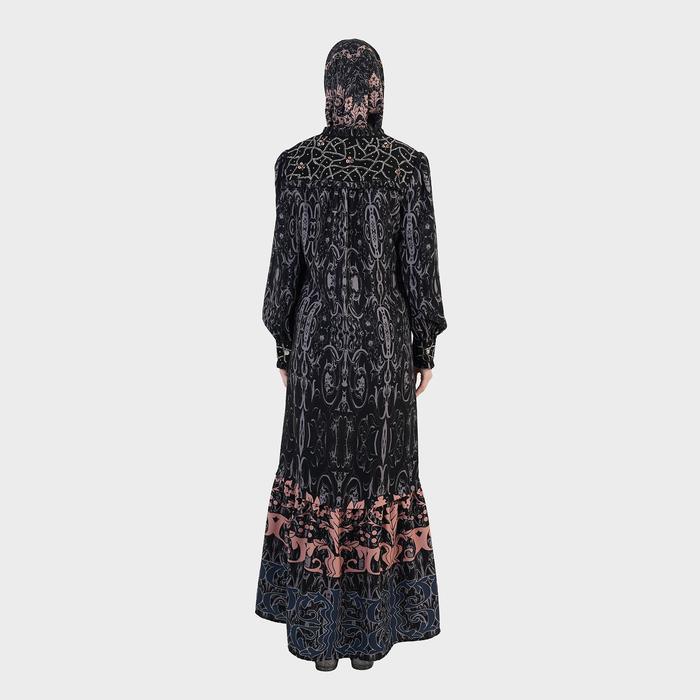 HIKMAT D4470 - Duchess Aura Gamis Dress Muslimah Wanita