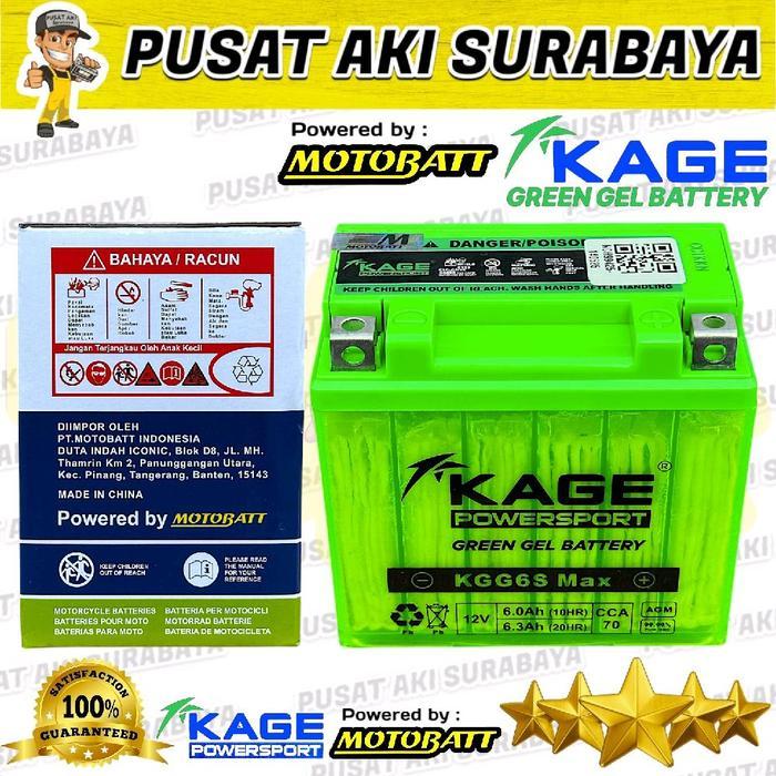 PUSAT AKI SURABAYA AKI KERING TERBAIK MOTOBATT MTZ6S GEL AKI MOTOR HONDA VARIO LED 150 VARIO 125 NEW