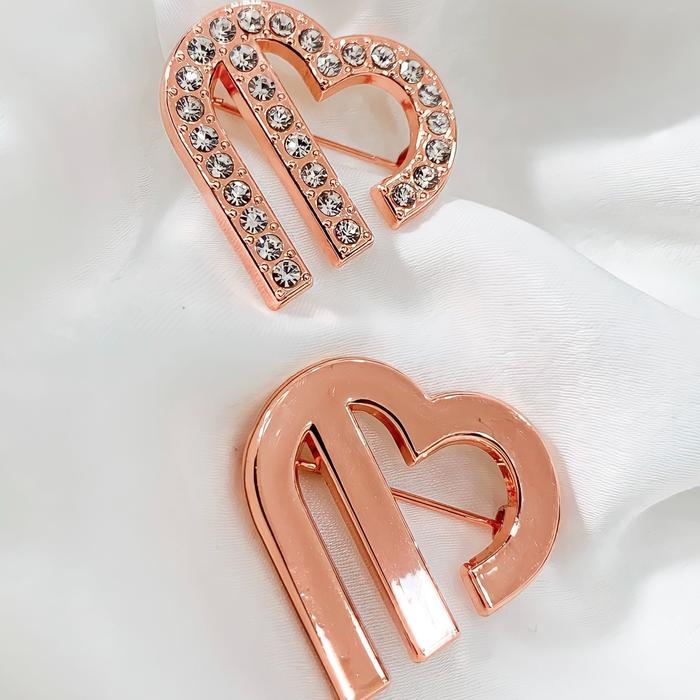 Bros Ekslusif By Maezula Rose Gold Emas Bros Jarum Mutiara Polos Aksesoris Hijab Islami Fashion