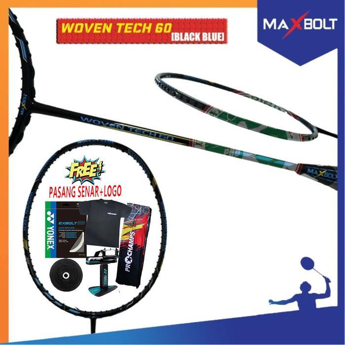 Maxbolt Woven Tech 60 Raket Badminton Original