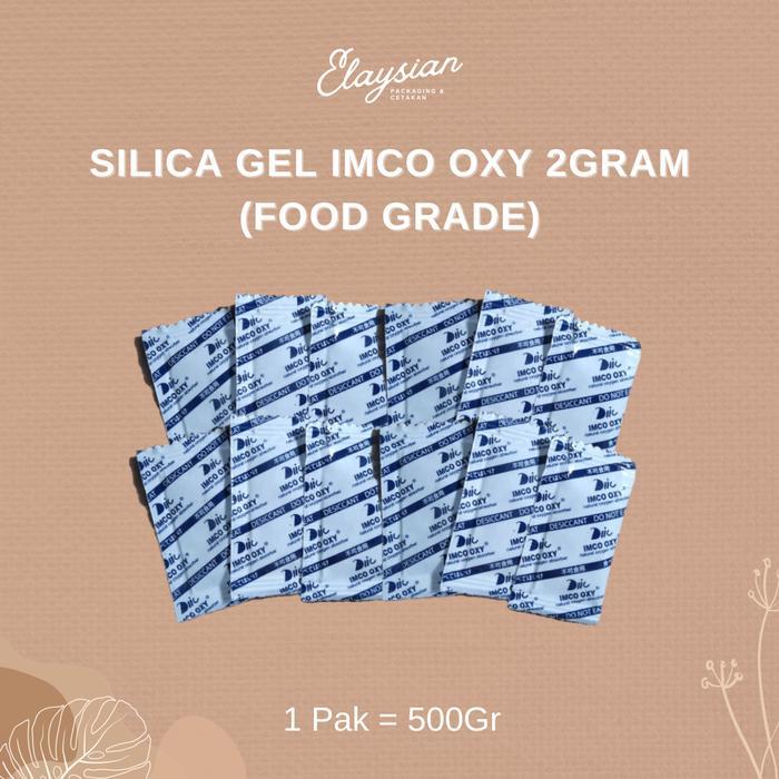 [500Gr] Silica Gel Imco Oxy Natural Food Grade 2Gr