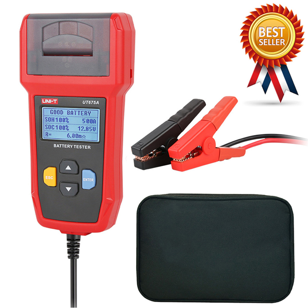 UNI-T UT673A UT675A Car Battery Tester Charger Analyzer 12V 24V Voltage Battery Test Car Battery