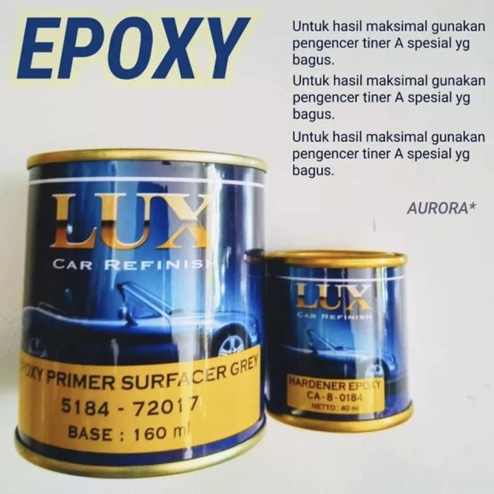 Penta Lux Car Refinish Epoxy Primer Surfacer Grey 200ml Epoksi Abu-abu / Poksi Abu Motor Mobil